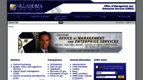 What Omes.ok.gov website looked like in 2017 (7 years ago)