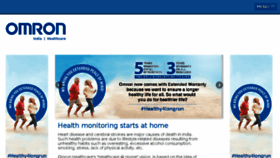 What Omronhealthcare.in website looked like in 2017 (7 years ago)
