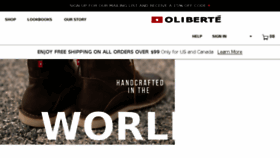 What Oliberte.com website looked like in 2017 (7 years ago)