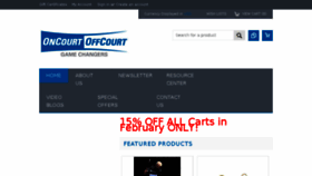 What Oncourtoffcourt.com website looked like in 2017 (7 years ago)