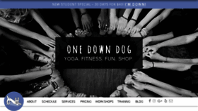 What Onedowndog.com website looked like in 2017 (7 years ago)