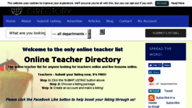 What Online-teacher-directory.com website looked like in 2017 (7 years ago)