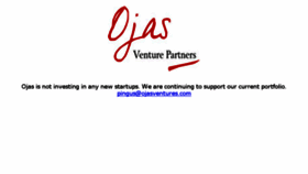 What Ojasventures.com website looked like in 2017 (7 years ago)