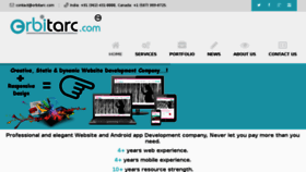 What Orbitarc.com website looked like in 2017 (7 years ago)