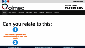 What Olmec.com website looked like in 2017 (7 years ago)