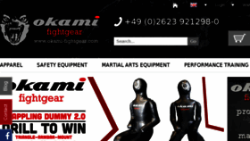 What Okamifightgear.com website looked like in 2017 (7 years ago)