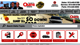 What Olathetoyota.com website looked like in 2017 (7 years ago)