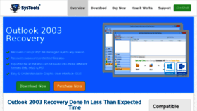 What Outlook2003recovery.com website looked like in 2017 (7 years ago)