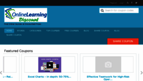 What Onlinelearningdiscount.com website looked like in 2017 (7 years ago)