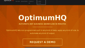 What Optimumhq.com website looked like in 2017 (7 years ago)