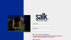 What Owa.salk.edu website looked like in 2017 (7 years ago)