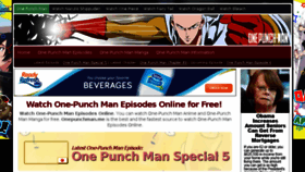 What Onepunchman.me website looked like in 2017 (7 years ago)
