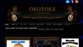 What Okotokscinemas.com website looked like in 2017 (7 years ago)
