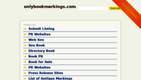 What Onlybookmarkings.com website looked like in 2017 (7 years ago)