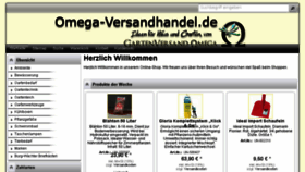 What Omega-versandhandel.de website looked like in 2017 (7 years ago)