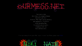 What Ourmess.net website looked like in 2017 (7 years ago)
