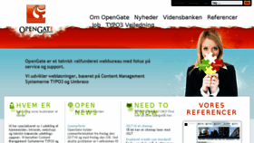 What Opengate.dk website looked like in 2017 (7 years ago)