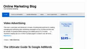 What Onlinemarketingtrix.com website looked like in 2017 (7 years ago)