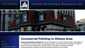 What Ottawacommercialpainters.com website looked like in 2017 (7 years ago)