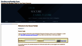 What Oursecurefamily.com website looked like in 2017 (7 years ago)