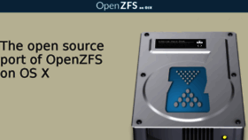 What Openzfsonosx.org website looked like in 2017 (7 years ago)