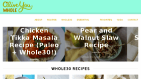 What Oliveyouwhole.com website looked like in 2017 (7 years ago)