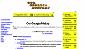 What Ourgeorgiahistory.com website looked like in 2017 (7 years ago)