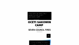 What Ocetisakowincamp.org website looked like in 2017 (7 years ago)