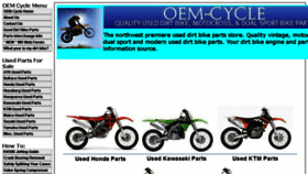 What Oem-cycle.com website looked like in 2017 (6 years ago)
