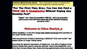 What Oikosrealty.com website looked like in 2017 (7 years ago)