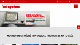 What Onisystem.cz website looked like in 2017 (7 years ago)
