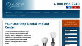 What Onestopimplants.com website looked like in 2017 (7 years ago)