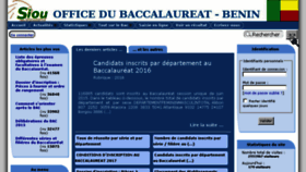What Officedubacbenin.bj website looked like in 2017 (7 years ago)