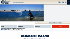 What Ocracokeislandrealty.com website looked like in 2017 (6 years ago)