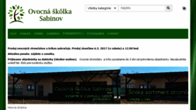 What Ovocnaskolkasabinov.sk website looked like in 2017 (6 years ago)