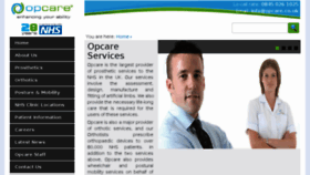 What Opcare.co.uk website looked like in 2017 (7 years ago)