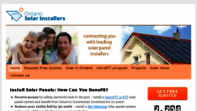 What Ontario-solar-installers.ca website looked like in 2017 (7 years ago)