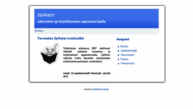 What Opikatti.fi website looked like in 2017 (8 years ago)