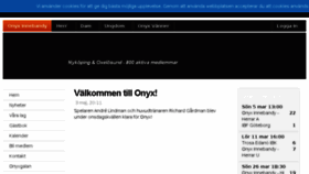 What Onyxinnebandy.se website looked like in 2017 (6 years ago)