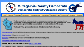 What Outagamiedems.org website looked like in 2017 (6 years ago)