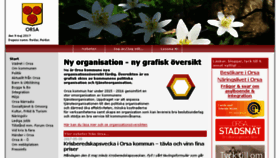 What Orsa.se website looked like in 2017 (6 years ago)