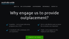 What Outplacementservicesaustralia.com.au website looked like in 2017 (6 years ago)