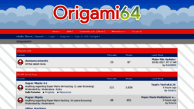 What Origami64.net website looked like in 2017 (7 years ago)