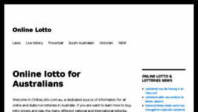 What Onlinelotto.com.au website looked like in 2017 (7 years ago)
