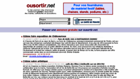 What Ousortir.net website looked like in 2017 (6 years ago)