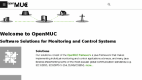 What Openmuc.org website looked like in 2017 (6 years ago)