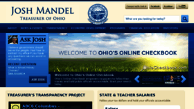 What Ohiotreasurer.gov website looked like in 2017 (8 years ago)