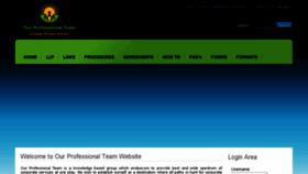 What Ourprofessionalteam.com website looked like in 2017 (6 years ago)