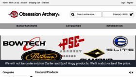 What Obsessionarchery.com website looked like in 2017 (6 years ago)
