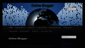 What Online-blogger.net website looked like in 2017 (6 years ago)